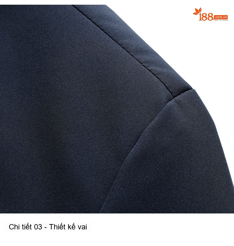 Áo Khoác Bomber Nam Hai Mặt Dáng Đứng Cổ Trụ Màu Xanh Navy, Xám, Đen, Đỏ chi tiết 28