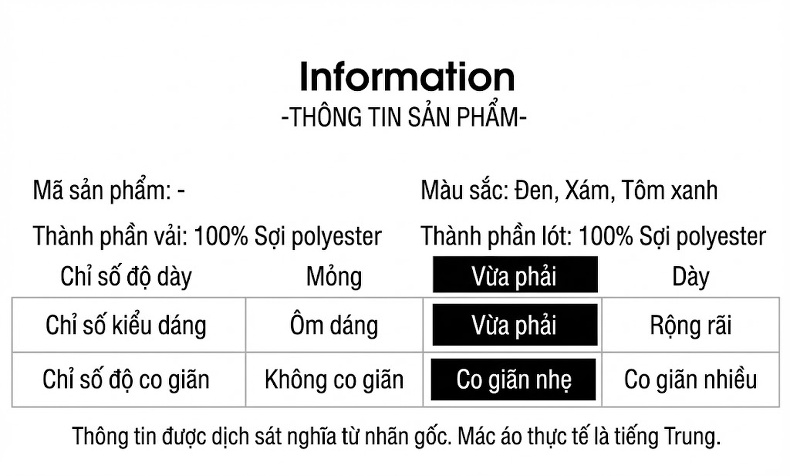 Áo Khoác Bomber Nam Mỏng Nhẹ Phong Cách Công Sở Màu Đen, Xám, Xanh Navy chi tiết 2