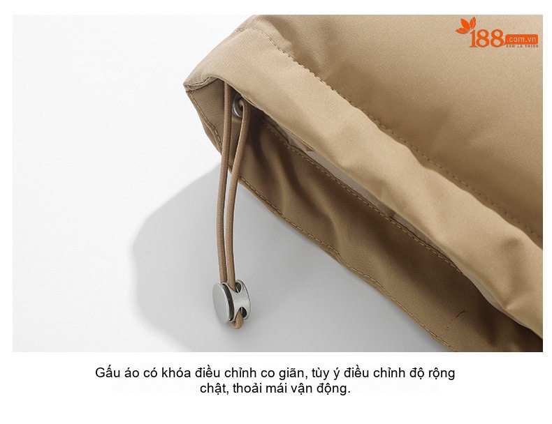 Áo Khoác Bông Nam Nữ Cotton Dáng Rộng Cổ Trụ Mùa Đông Màu Tím, Đỏ, Xanh Lá, Hồng... chi tiết 38