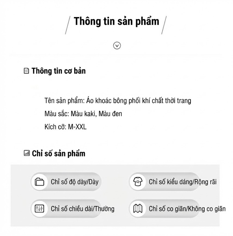 Áo Khoác Bông Nữ Cổ Sơ Mi Kẻ Caro Giả Hai Lớp Mỏng Nhẹ Màu Be, Đen chi tiết 12