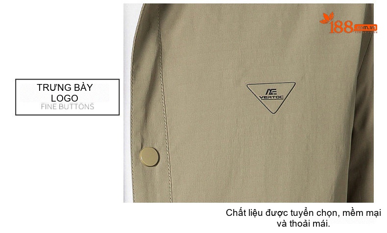 Áo Khoác Công Sở Nam Cổ Bẻ Tay Lỡ Mỏng Nhẹ Màu Be, Xanh Navy chi tiết 20