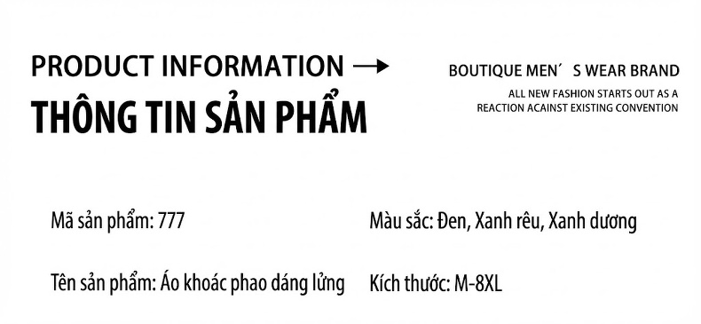 Áo Khoác Cotton Nam Dáng Dài Cỡ Lớn Có Mũ Trùm Đầu Lông To Dày Dặn Màu Đen, Xanh Navy, Xanh Rêu chi tiết 9