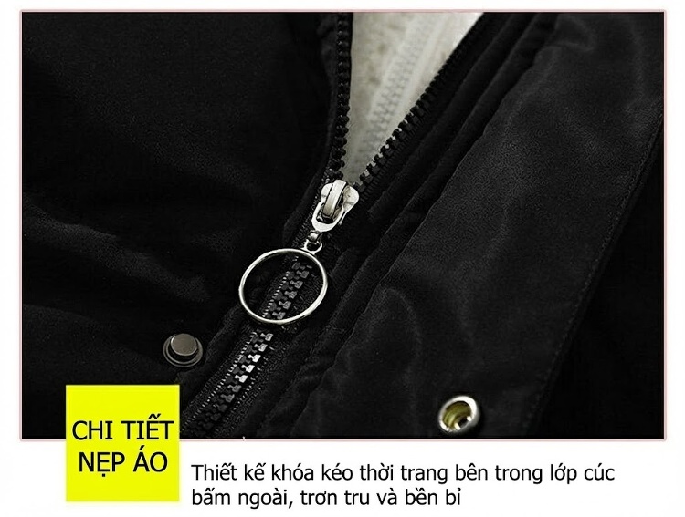 Áo Khoác Cotton Nam Hai Lớp Mũ Trùm Đầu Lông Cừu Non Dáng Rộng Màu Hồng, Xanh, Trắng, Đen chi tiết 21
