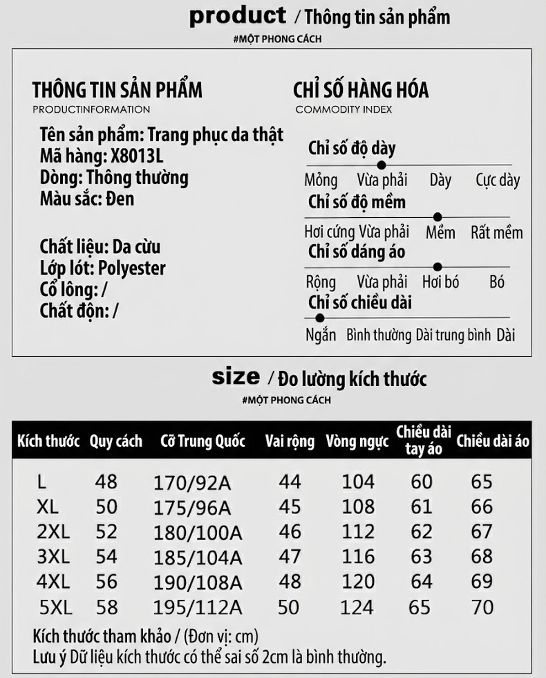 Áo Khoác Da Cừu Nam Cổ Trụ Khóa Kéo Phong Cách Business Casual Màu Đen chi tiết 4