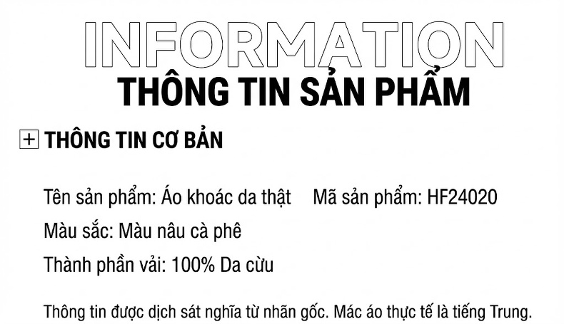 Áo Khoác Da Cừu Nam Dáng Dài Vừa Cổ chữ Vest Phong Cách Thu Đông Màu Nâu chi tiết 2