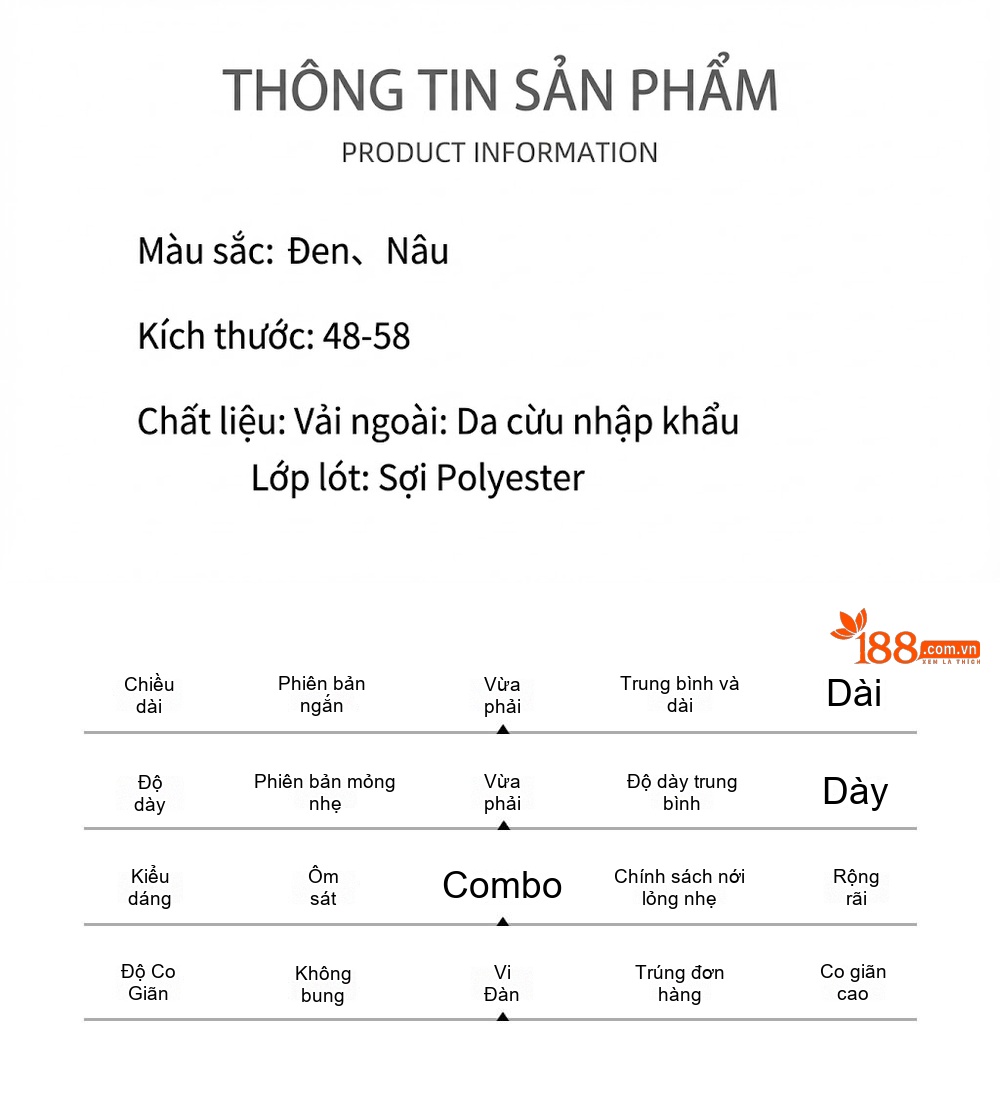 Áo Khoác Da Cừu Nam Khóa Kéo Dáng Ôm Phong Cách Doanh Nhân Màu Nâu chi tiết 3