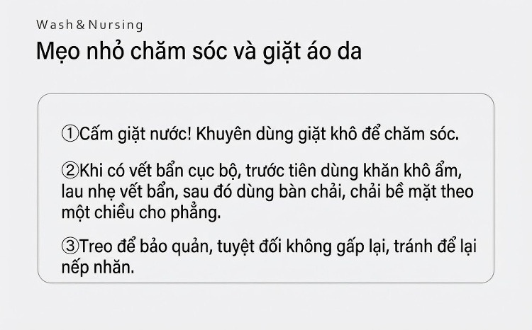 Áo Khoác Da Cừu Nữ Dáng Ngắn Cổ Trụ Ôm Dáng Màu Nâu, Đen chi tiết 9