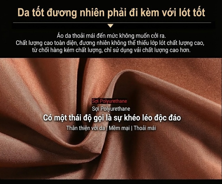 Áo Khoác Da Cừu Nữ Dáng Ngắn Ôm Eo Phong Cách Biker Màu Nâu, Đen chi tiết 8