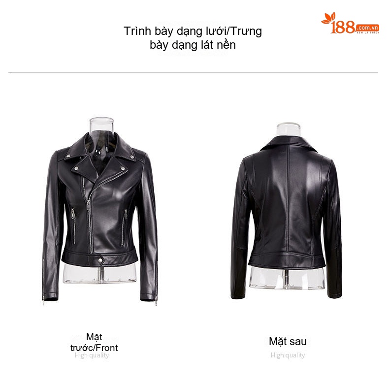 Áo Khoác Da Cừu Nữ Dáng Vest Ngắn Ôm Dáng chi tiết 11