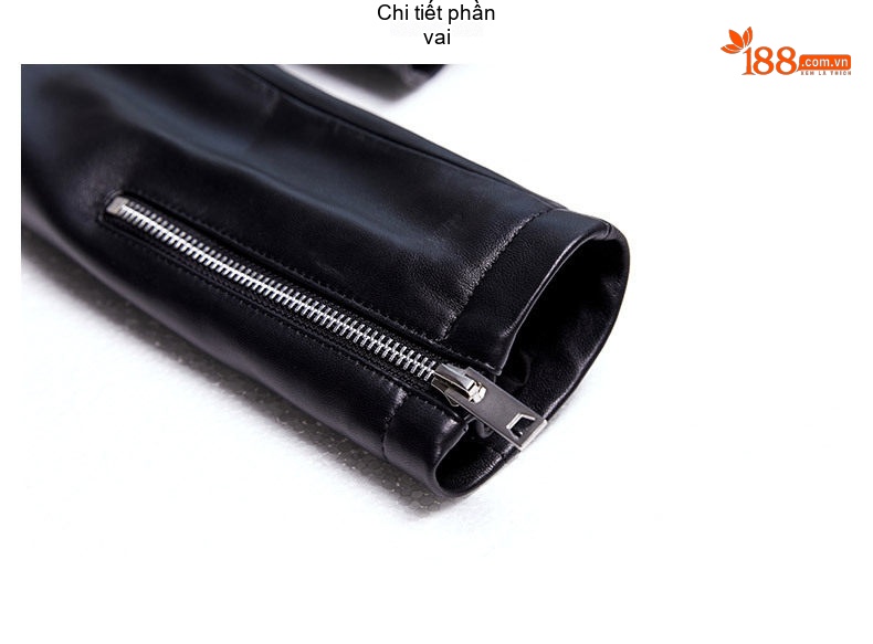 Áo Khoác Da Cừu Nữ Dáng Vest Ngắn Ôm Dáng chi tiết 14