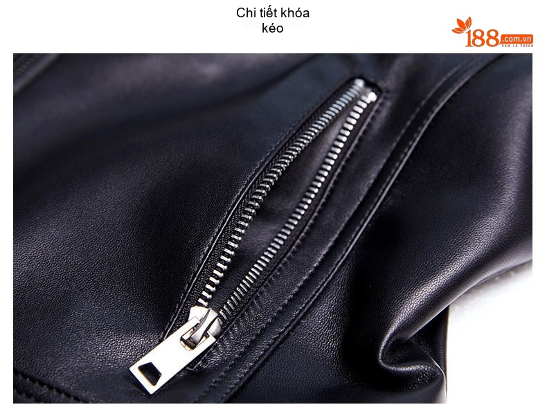 Áo Khoác Da Cừu Nữ Dáng Vest Ngắn Ôm Dáng chi tiết 16