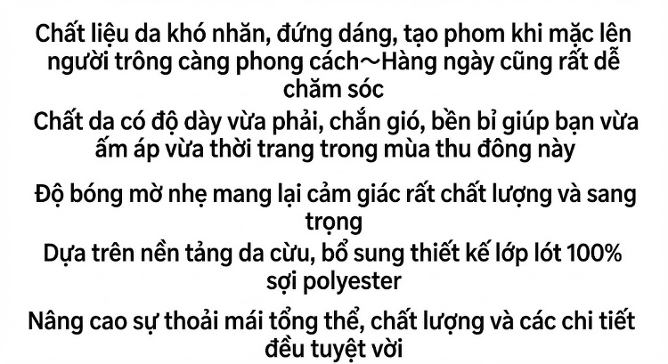 Áo Khoác Da Cừu Nữ Kiểu Hàn Quốc Dáng Ngắn Phong Cách Retro Màu Nâu chi tiết 11