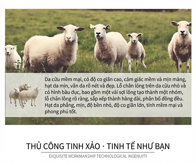 Áo Khoác Da Cừu Thật Nữ Kiểu Motor Biker Dáng Ôm Cổ chữ Vest Ngắn Màu Đen chi tiết 2