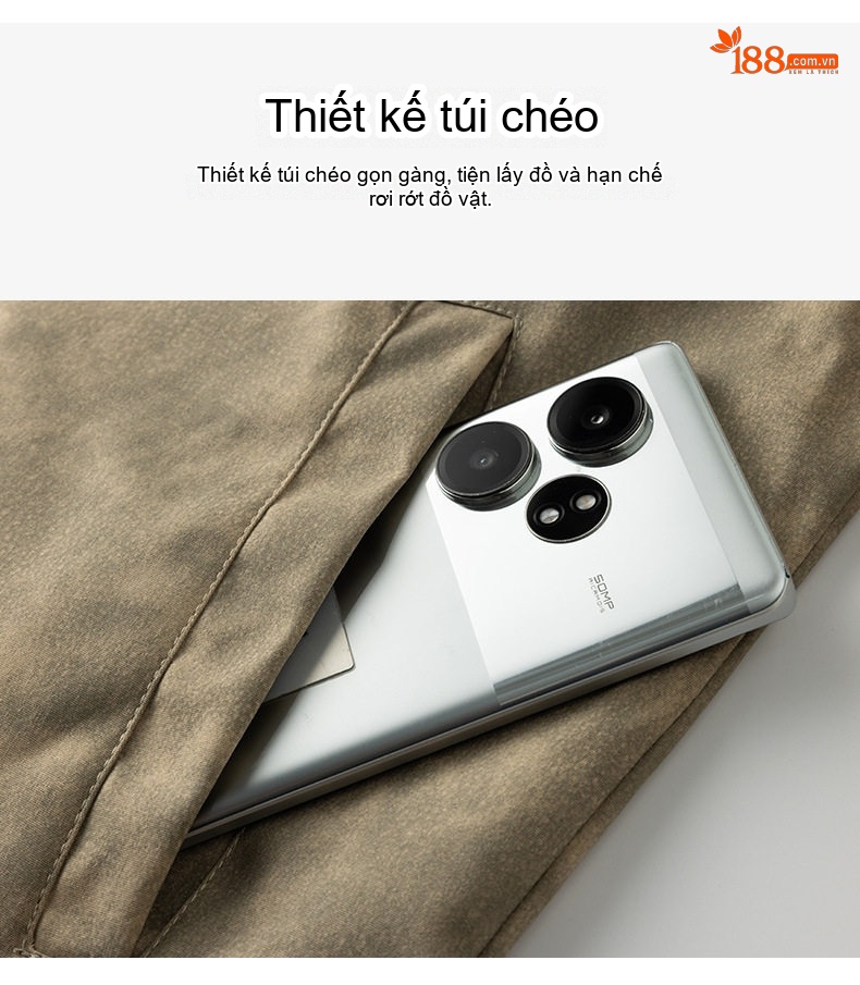 Áo Khoác Da Mờ Nam Cổ Trụ Bomber Phi Công Phong Cách Mỹ Màu Nâu chi tiết 4