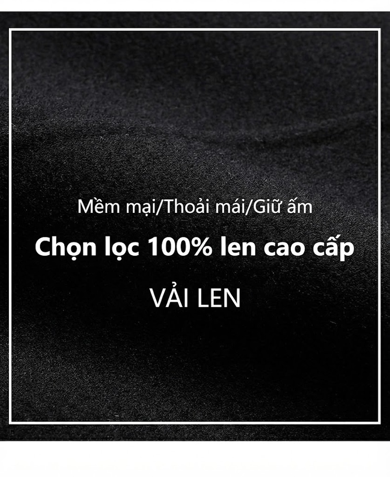 Áo Khoác Dạ Nam 100% Lông Cừu Cổ Bẻ Dáng Dài Vừa, Lót Lông Vũ Màu Đen chi tiết 7