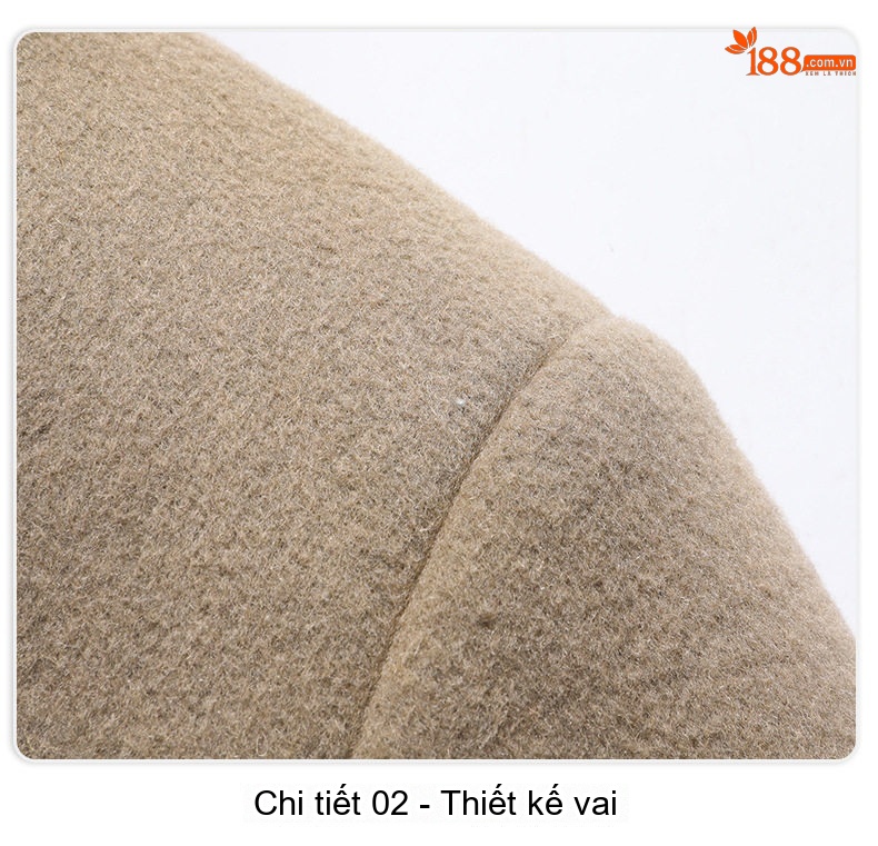 Áo Khoác Dạ Nam 100% Lông Cừu Có Mũ Dáng Dài Lót Lông Vũ Màu Be, Đen chi tiết 22