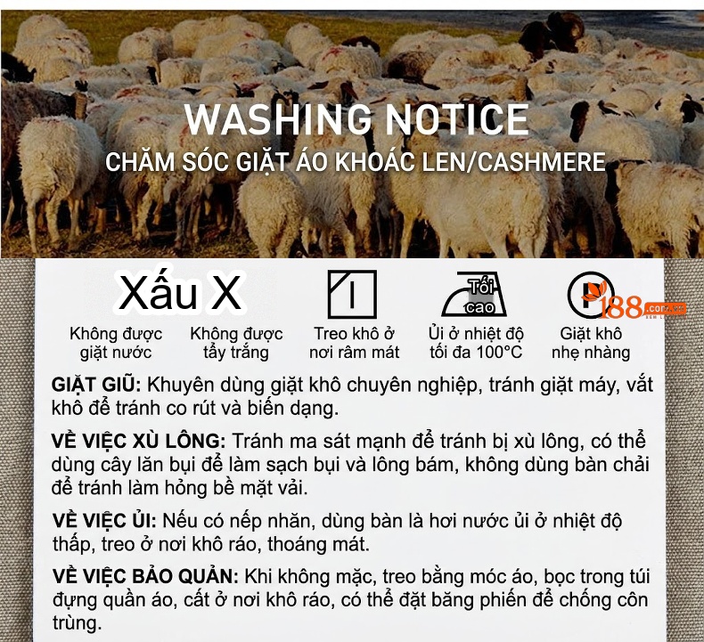 Áo Khoác Dạ Nam 100% Lông Cừu Dáng Dài Qua Gối Hai Hàng Khuy Lót Lông Vũ Màu Nâu, Đen chi tiết 5
