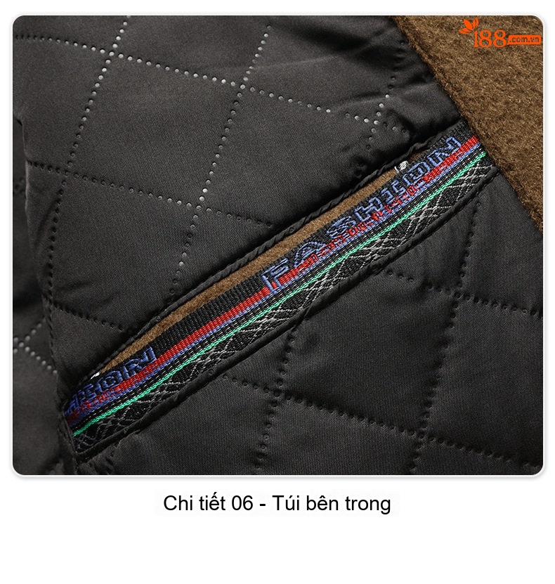 Áo Khoác Dạ Nam 100% Lông Cừu Dáng Ôm Vừa Vặn Dài Vừa Màu Nâu, Đen, Xanh Navy chi tiết 24