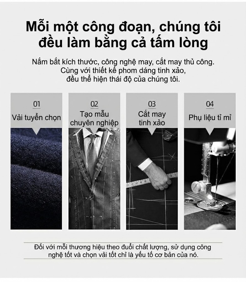 Áo Khoác Dạ Nam 100% Lông Cừu Dáng Ôm Vừa Vặn Dài Vừa Màu Nâu, Đen, Xanh Navy chi tiết 2
