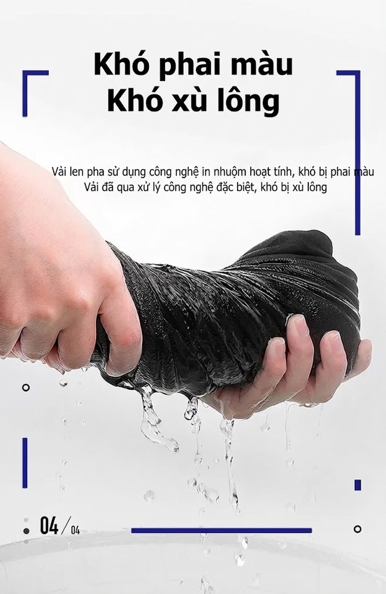 Áo Khoác Dạ Nam 100% Lông Cừu Hai Mặt Cúc Đôi Lót Lông Vũ Tháo Rời Màu Đen, Nâu chi tiết 4