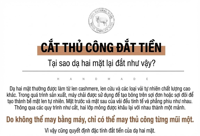 Áo Khoác Dạ Nam 100% Lông Cừu Mũ Trùm Đầu Dáng Dài Lót Nhung Màu Be, Đen chi tiết 6