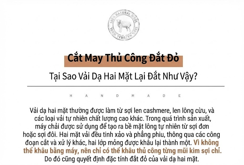 Áo Khoác Dạ Nam 100% Lông Cừu Mũ Trùm Đầu Dáng Dài Lót Nhung Màu Be, Đen chi tiết 6