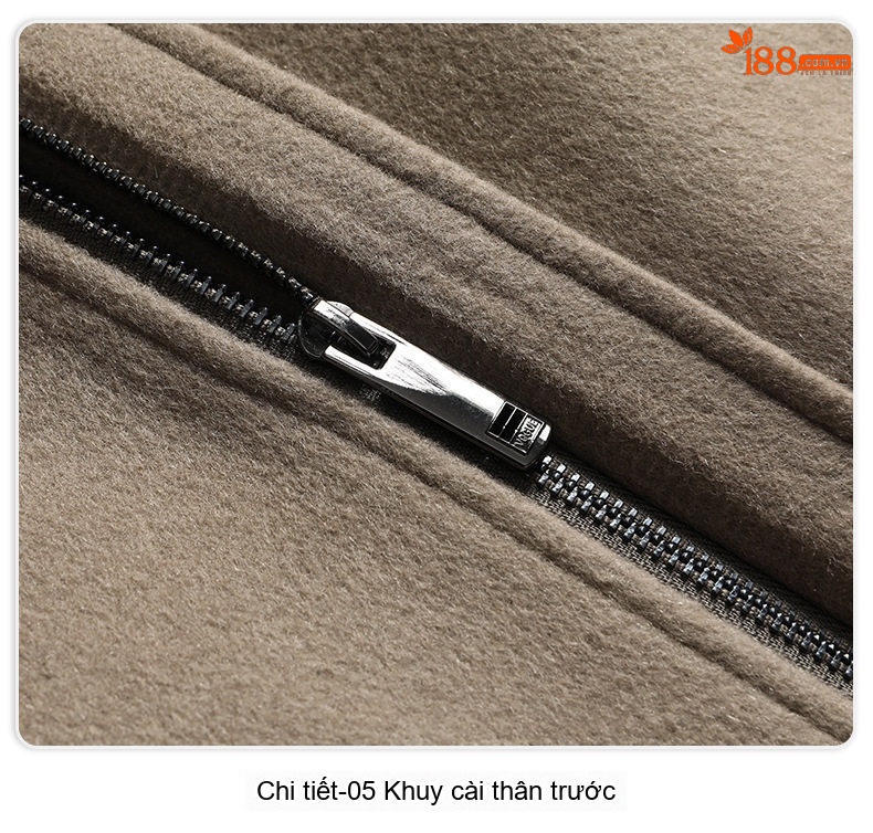 Áo Khoác Dạ Nam 100% Lông Cừu Mũ Trùm Đầu Dáng Dài Lót Nhung Màu Be, Đen chi tiết 23