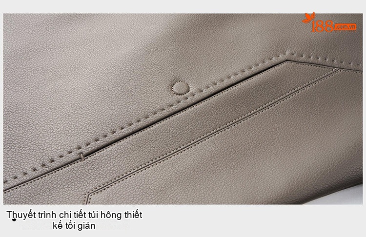 Áo Khoác Da Nam Cổ Bẻ Dáng Ôm Khóa Kéo Da Bóng Màu Đen, Nâu, Xám chi tiết 30