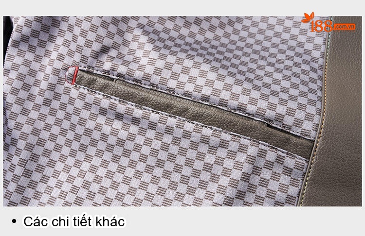 Áo Khoác Da Nam Cổ Bẻ Dáng Ôm Khóa Kéo Da Bóng Màu Đen, Nâu, Xám chi tiết 31