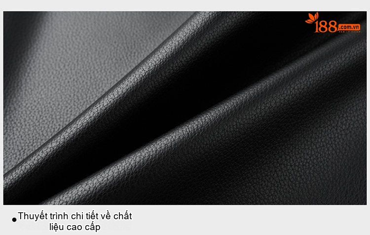 Áo Khoác Da Nam Cổ Bẻ Dáng Ôm Vừa Màu Đen, Nâu chi tiết 23