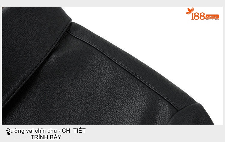 Áo Khoác Da Nam Có Cổ Phong Cách Doanh Nhân Lịch Lãm Màu Đen, Nâu chi tiết 20