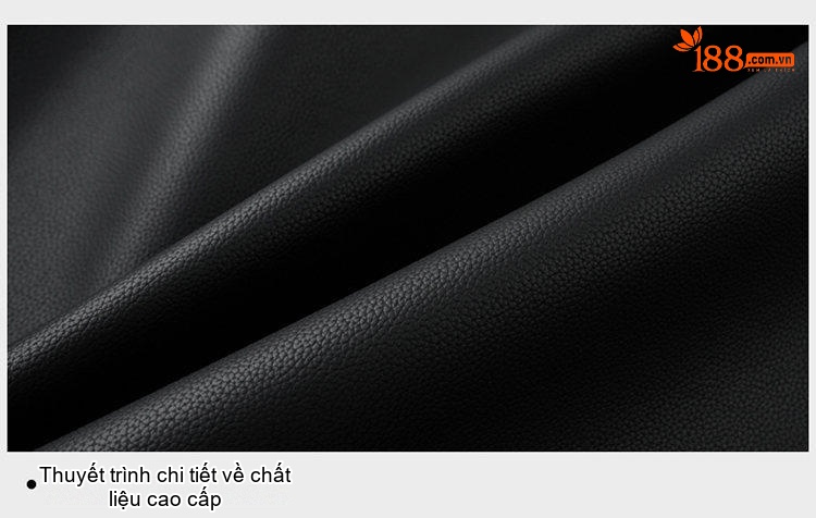 Áo Khoác Da Nam Có Cổ Phong Cách Doanh Nhân Lịch Lãm Màu Đen, Nâu chi tiết 23