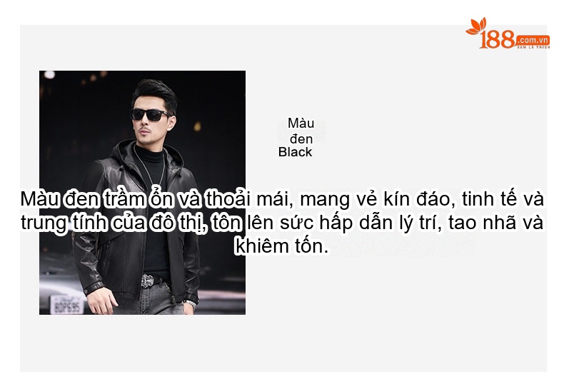 Áo Khoác Da Nam Có Mũ Trùm Đầu Dáng Ôm Ngắn Phong Cách Hàn Quốc Màu Đen chi tiết 7