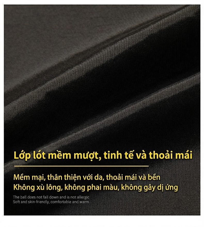 Áo Khoác Da Nam Cổ Trụ Dáng Ôm Phong Cách Doanh Nhân Màu Đen, Xám, Nâu chi tiết 3