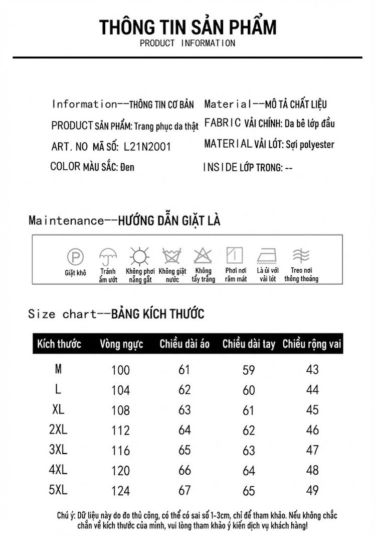 Áo Khoác Da Nam Da Bò Cổ Bẻ Ngắn Tay Dài Cao Cấp Màu Đen chi tiết 2