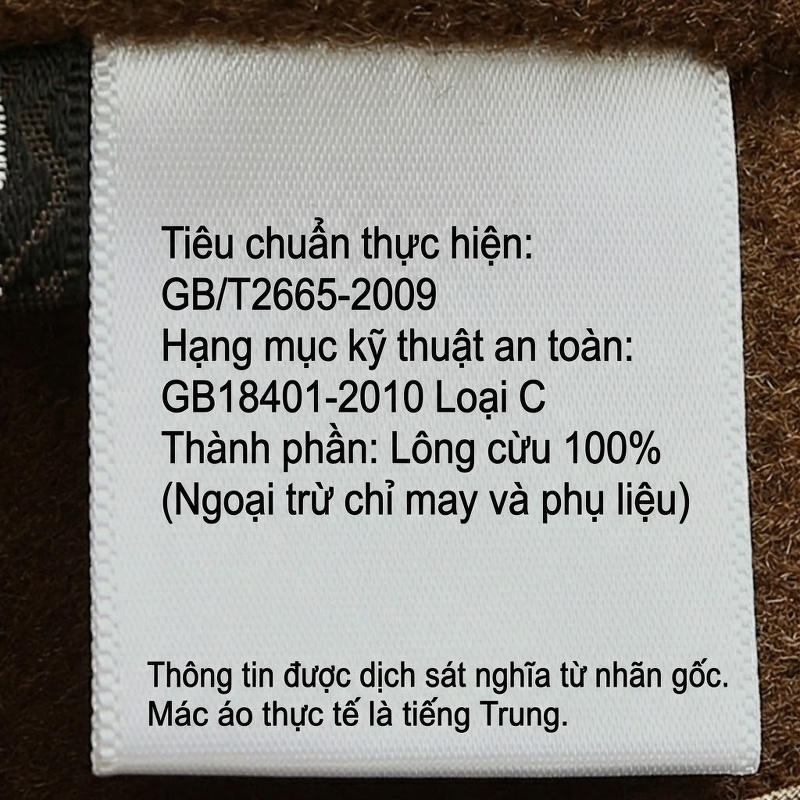Áo Khoác Dạ Nam Dáng Dài 100% Lông Cừu Màu Nâu, Xám, Đen chi tiết 26