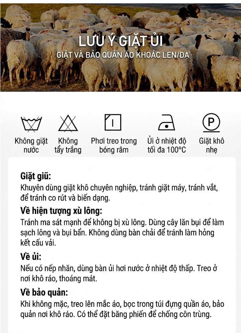 Áo Khoác Dạ Nam Dáng Dài Hai Hàng Khuy Lót Lông Vũ Tháo Rời Màu Nâu, Xám chi tiết 5