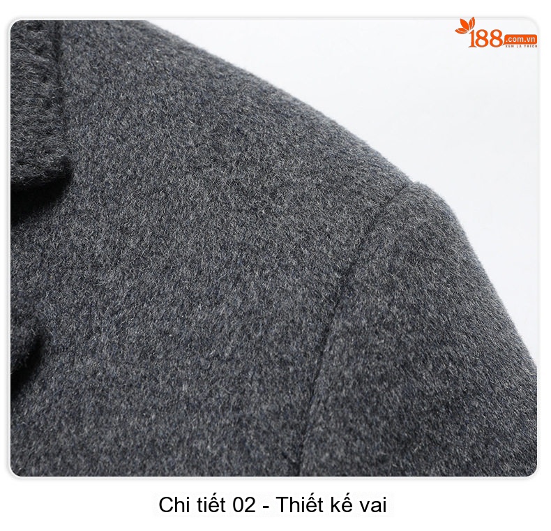 Áo Khoác Dạ Nam Dáng Dài Lót Lông Vũ Dày Dặn Màu Đen, Xám chi tiết 22