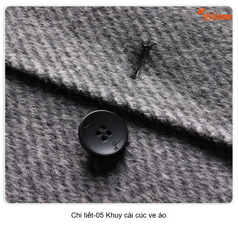 Áo Khoác Dạ Nam Dáng Dài Overknee Tay Lỡ Cúc Đôi Lông Cừu Hai Mặt Màu Xám, Nâu chi tiết 24