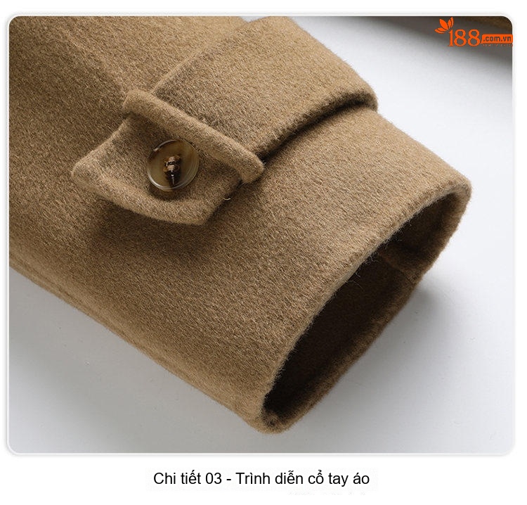 Áo Khoác Dạ Nam Dáng Dài Thiết Kế Minh Họa Phong Cách Hàn Quốc, Mỹ Màu Be, Đen, Xám, Nâu chi tiết 33
