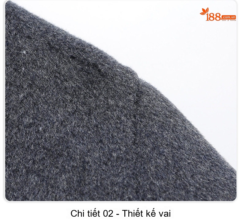 Áo Khoác Dạ Nam Dáng Dài Thủ Công Chất Liệu Lông Cừu Màu Xám, Xám Đậm, Xanh Rêu, Đen chi tiết 20