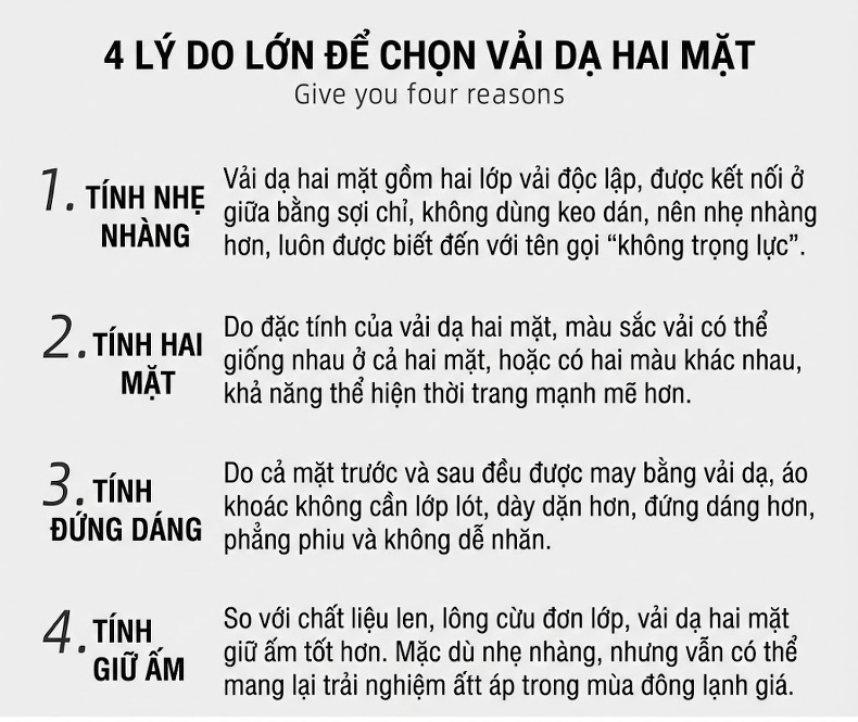 Áo Khoác Dạ Nam Dáng Dài Thủ Công Lớp Lót Lông Vũ Màu Đen, Xám chi tiết 5
