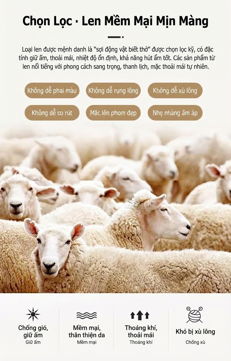 Áo Khoác Dạ Nam Dáng Dài Vừa Áo Khoác Thu Đông Cổ chữ Vest Lông Cừu Nguyên Chất Hai Mặt Phong Cách Doanh Nhân Màu Be, Xám, Đen chi tiết 4