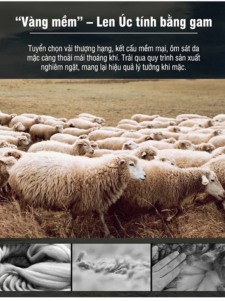 Áo Khoác Dạ Nam Dáng Dài Vừa Hai Mặt Túi Lớn Ôm Dáng Màu Nâu, Đen chi tiết 6