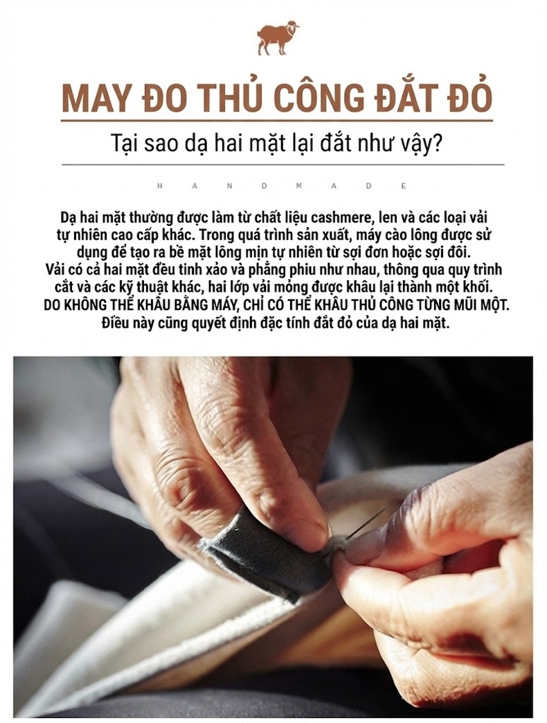Áo Khoác Dạ Nam Dáng Dài Vừa Hai Mặt Túi Lớn Ôm Dáng Màu Nâu, Đen chi tiết 12