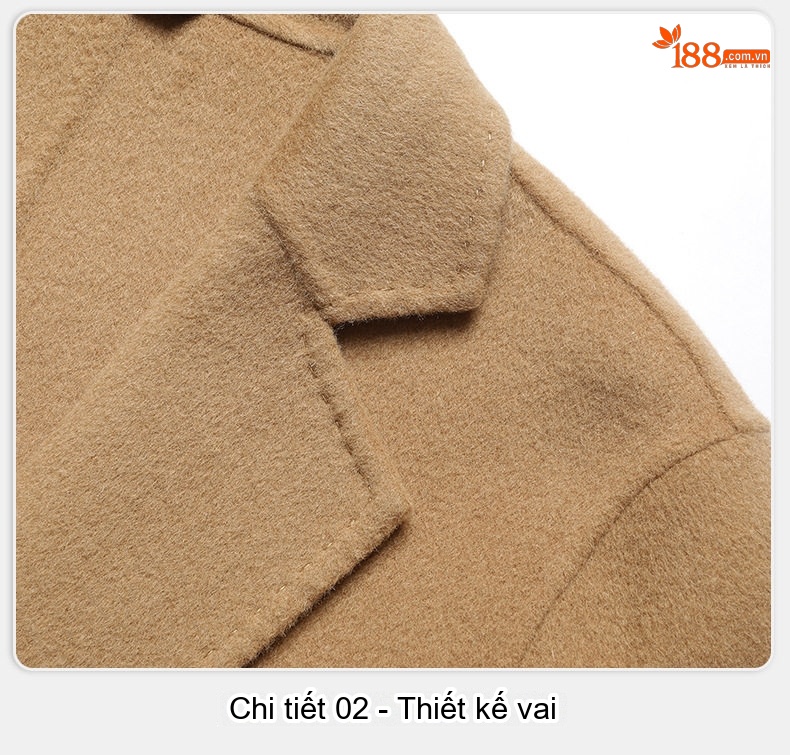 Áo Khoác Dạ Nam Dáng Dài Vừa Hai Mặt Túi Lớn Ôm Dáng Màu Nâu, Đen chi tiết 20