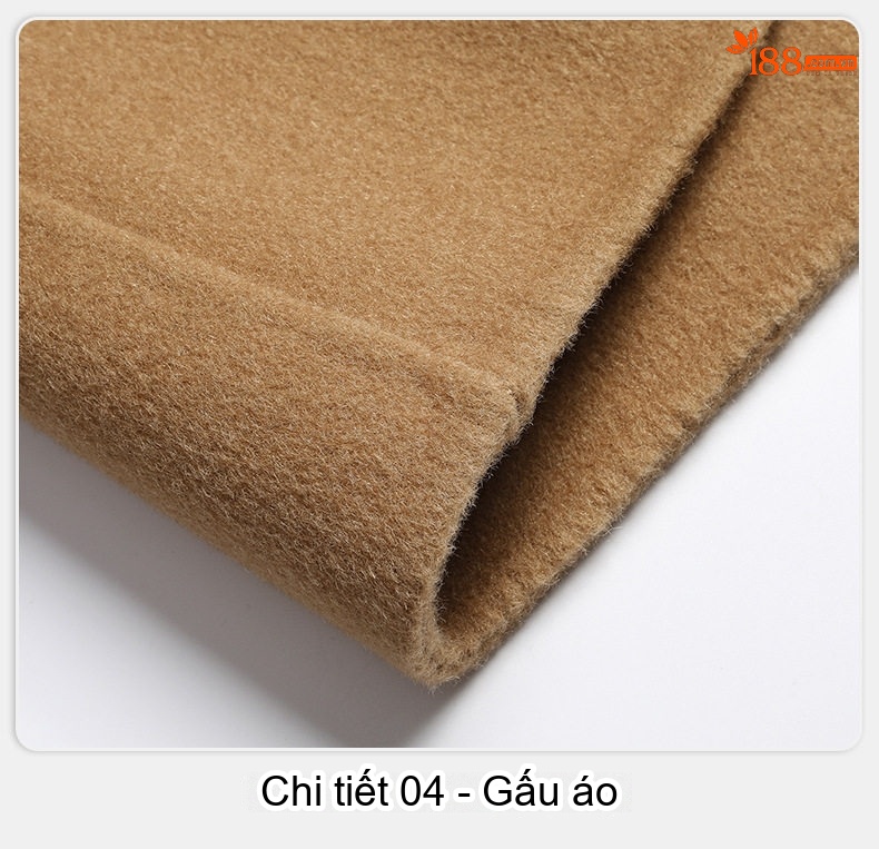 Áo Khoác Dạ Nam Dáng Dài Vừa Hai Mặt Túi Lớn Ôm Dáng Màu Nâu, Đen chi tiết 22
