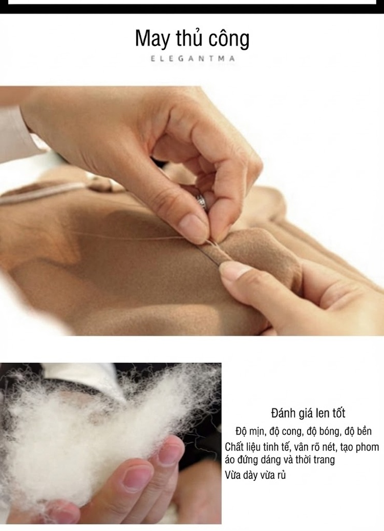 Áo Khoác Dạ Nam Dáng Dài Vừa Lông Cừu Lót Lông Vũ Có Thể Tháo Rời Màu Đen, Nâu chi tiết 12