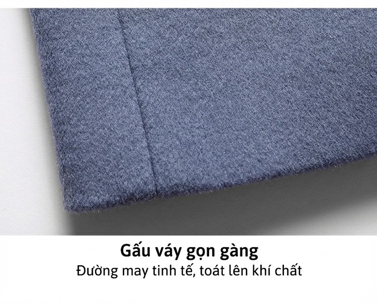 Áo Khoác Dạ Nam Dáng Dài Vừa Vặn Giữ Ấm Màu Đen, Xanh Lam, Xám chi tiết 16