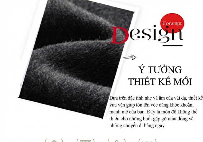 Áo Khoác Dạ Nam Dáng Dài Wool Pha Phong Cách Business Casual Màu Xám, Đen chi tiết 3